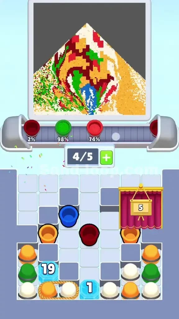 Sand Loop Level 383 Solution 1