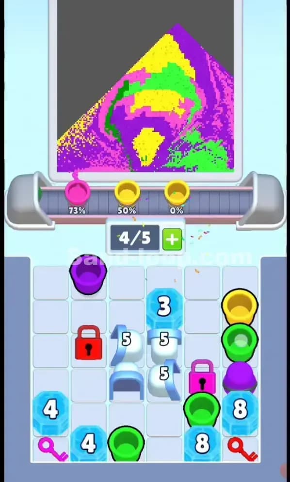 Sand Loop Level 127 Solution 1