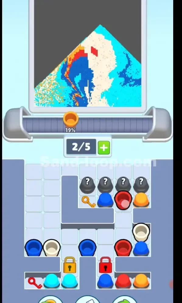 Sand Loop Level 104 Solution 1