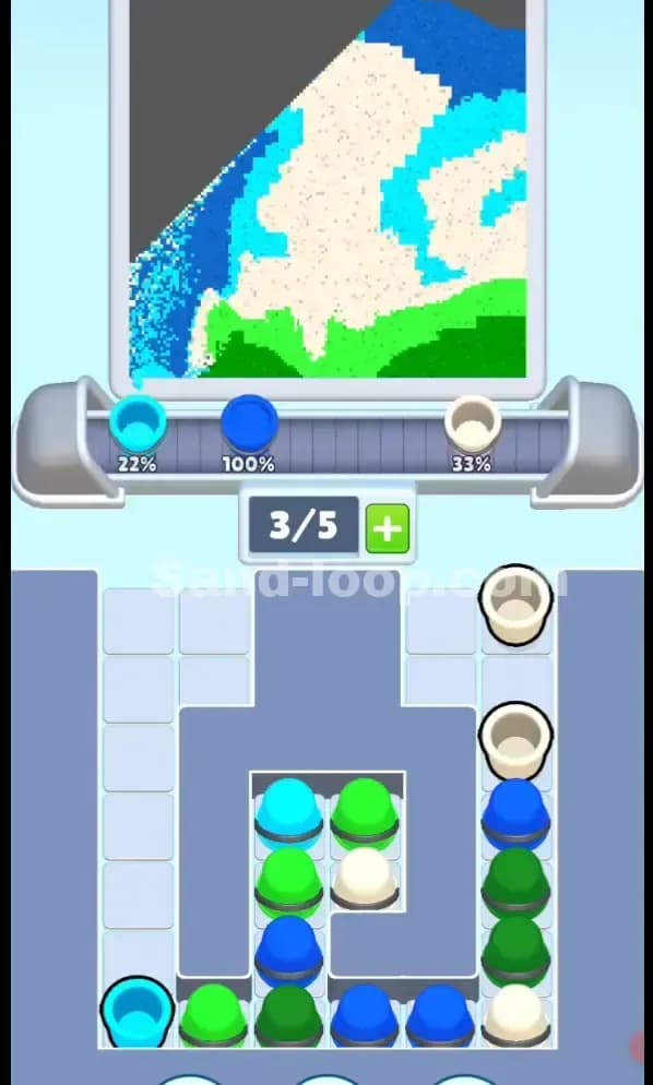 Sand Loop Level 153 Solution 1