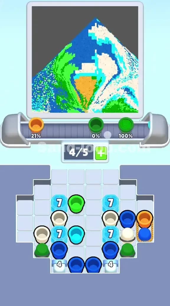 Sand Loop Level 185 Solution 1